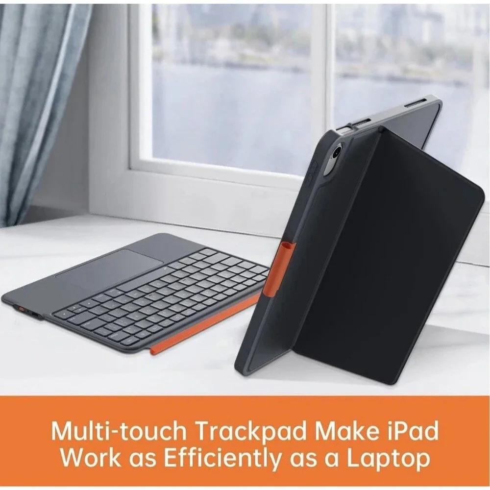 Detachable Magnetic Keyboard Case w/ Trackpad for iPad 10th/11th Gen, Backlit